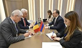 ՀՀ ԱԳՆ գլխավոր քարտուղար Դավիթ Կարապետյանի հանդիպումը Ռումինիայի Եվրոատլանտյան կայունության կենտրոնի նախագահի հետ