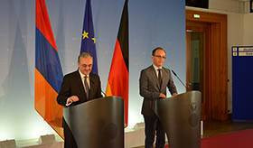 Remarks by Zohrab Mnatsakanyan at the joint press conference with Foreign Minister of Germany Heiko Maas