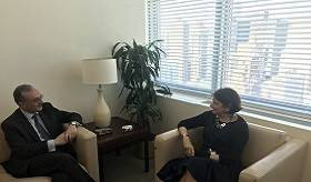 ԱԳ նախարար Մնացականյանը հանդիպեց ՄԱԿ-ի գլխավոր քարտուղարի տեղակալ Ռոսմարի Դիկարլոյին