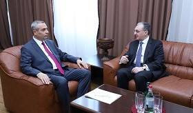 Встреча министра иностранных дел Зограба Мнацаканяна с председателем Национального Собрания Арцаха Ашотом Гуляном