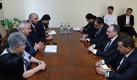 Встреча министра иностранных дел Зограба Мнацаканяна с председателем Национального Собрания Арцаха Ашотом Гуляном
