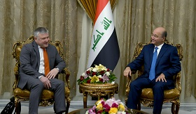 Դեսպան Կարեն Գրիգորյանի հանդիպումը Իրաքի նախագահի հետ
