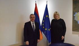 Հայաստանի արտգործնախարարի պաշտոնակատարը հանդիպեց Եվրոպայի խորհրդի մարդու իրավունքների հանձնակատարին