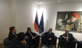 Зограб Мнацаканян встретился в Страсбурге с председателем Венецианской комиссии