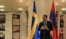 Exhibition dedicated to the Armenian Genocide at the Swedish Parliament