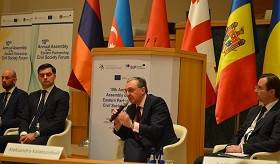 Zohrab Mnatsakanyan, acting Foreign Minister of Armenia, delivered remarks at the 10th EaP Civil Society Forum in Tbilisi