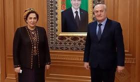 Դեսպան Բադալյանի հանդիպումը Թուրքմենստանի խորհրդարանի նախագահի հետ