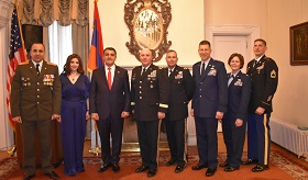 The celebration of the 27th anniversary of the Armenian Armed Forces at the Embassy of Armenia