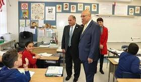 Consul General of Armenia Armen Baibourtian visited Jefferson Elementary school in Glendale