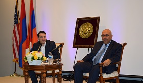 Armenian MP's meetings in Los Angeles