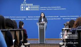 ԱԳՆ մամուլի խոսնակ Աննա Նաղդալյանի ճեպազրույցը լրագրողների հետ 20.03.2019