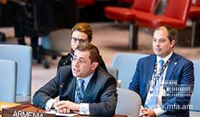 Armenia’s Permanent Representative to the United Nations participated at the UN Security Council Open Debate “United Nations peacekeeping operations: Women in peacekeeping”