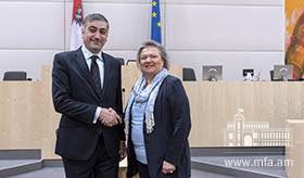 Meeting of Ambassador of Armenia to Austria Armen Papikyan in the Parliament of Austria