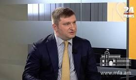 Հայաստանի ԱԳՆ Եվրասիական տարածաշրջանի վարչության պետ Դավիթ Վիրաբյանի հարցազրույցը «24 news» լրատվականին