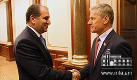 Բելառուսում Հայաստանի դեսպանի հանդիպումը Բելառուսի ԱԺ ստորին պալատի նախագահի տեղակալի հետ