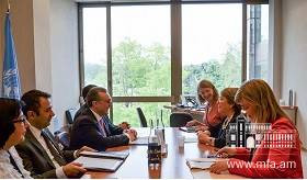 ԱԳ նախարար Զոհրաբ Մնացականյանի հանդիպումը  ՄԱԿ Մարդու իրավունքների Գերագույն հանձնակատար Միշել Բաչելետի հետ