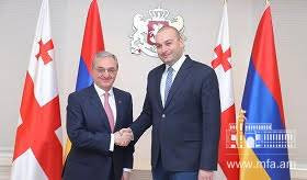 The meeting of Zohrab Mnatsakanyan with Mamuka Bakhtadze, the Prime Minister of Georgia