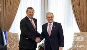Zohrab Mnatsakanyan's meeting with Rodolfo Nin Novoa, the Foreign Minister of Uruguay
