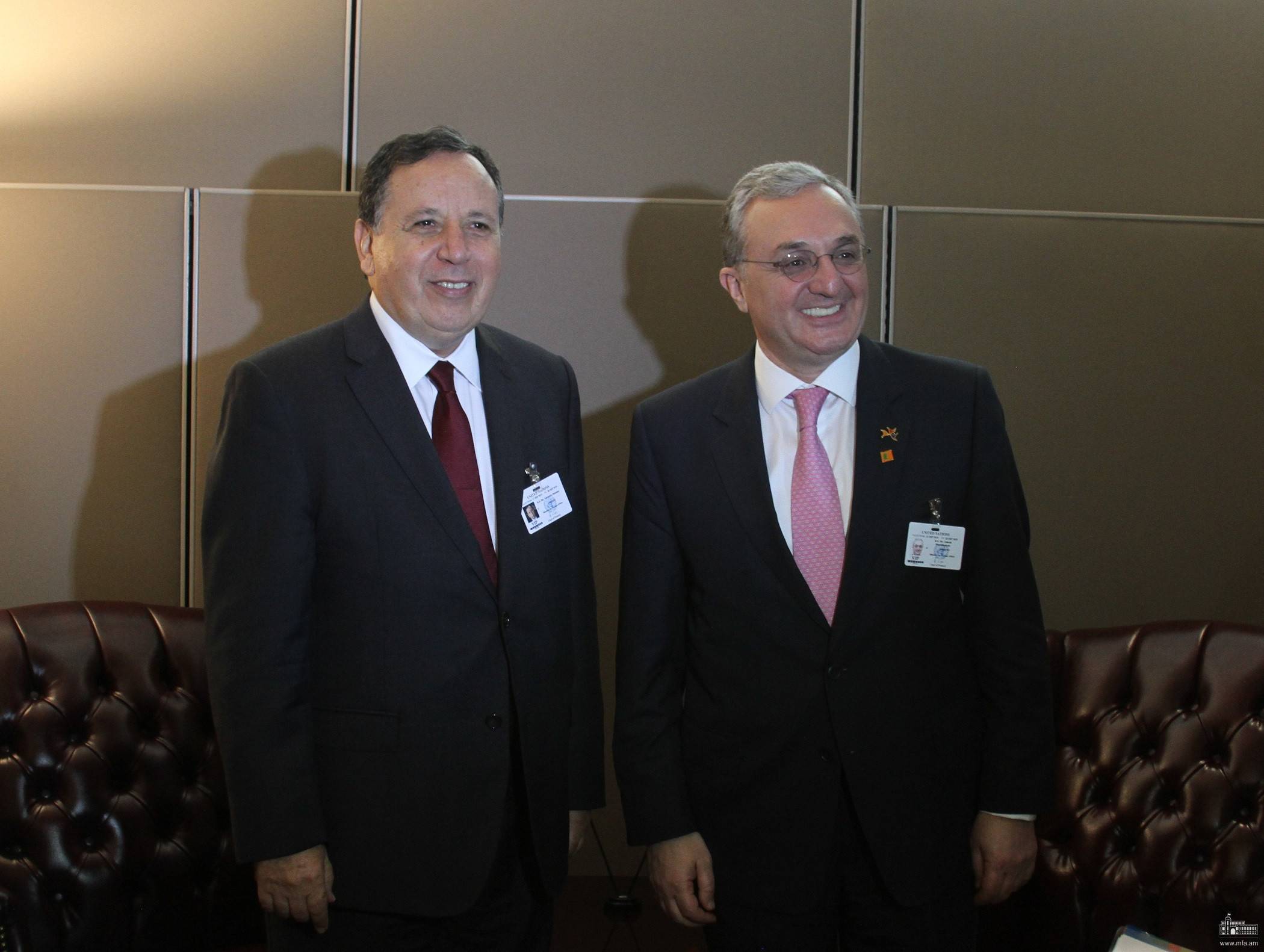 Министр ИД Армении встретился со своим тунисским коллегой