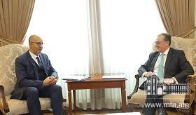 Встреча Министра иностранных дел Зограба Мнацаканяна с Представителем ОБСЕ по вопросам свободы средств массовой информации Арлемом Дезиром