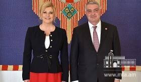 Դեսպան Հովակիմյանն իր հավատարմագրերը հանձնեց Խորվաթիայի Հանրապետության նախագահին
