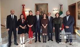 Մեքսիկական Միացյալ Նահանգների Պատգամավորների պալատի նախագահն այցելեց ՀՀ դեսպանություն