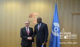 Foreign Minister Zohrab Mnatsakanyan met with Lassina Zerbo, Executive Secretary of the Comprehensive Nuclear-Test-Ban Treaty Organization