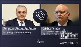 Телефонный разговор Министра иностранных дел Армении с и.о. заместителя помощника Госсекретаря США по делам Европы и Евразии