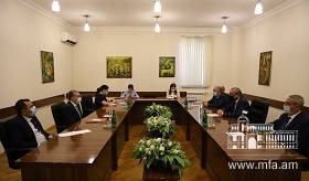 Встреча Министра иностранных дел Армении в парламенте Арцаха