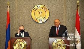 Remarks and answer to a question of journalist by Foreign Minister Zohrab Mnatsakanyan during the joint press conference with Foreign Minister of Egypt Sameh Shoukry