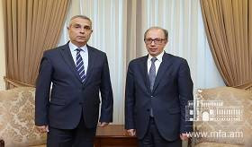 Встреча министра иностранных дел Армении Ара Айвазяна и министра иностранных дел Арцаха Масиса Маиляна