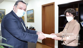 Newly appointed Ambassador of Estonia handed the copies of his credentials to Deputy Foreign Minister