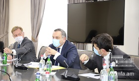 Заместитель министра иностранных дел РА Авет Адонц принял делегацию во главе со своим итальянским коллегой Манило Ди Стефано