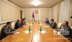 Встреча министра иностранных дел РА Ара Айвазяна с президентом Арцаха Араиком Арутюняном