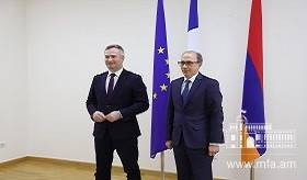 Foreign Minister of Armenia Ara Aivazian met with Secretary of State of France Jean-Baptiste Lemoyne