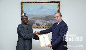 Newly appointed Ambassador of the Federal Republic of Nigeria presented the copies of his credentials to the Deputy Foreign Minister