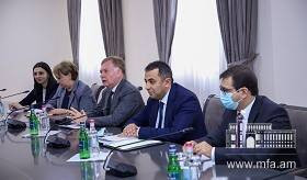 Deputy Foreign Minister of Armenia Vahe Gevorgyan met with the EU Delegation led by Lawrence Meredith