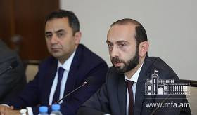 Meeting of Minister of Foreign Affairs Ararat Mirzoyan with the delegation of the Group of Rapporteurs on Democracy of the CoE Committee of Ministers