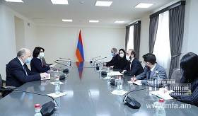 Minister of Foreign Affairs of Armenia Ararat Mirzoyan received Co-Chairs of Euronest Parliamentary Assembly