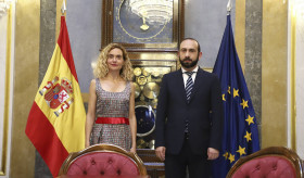 Встреча министра иностранных дел РА с председателем Конгресса депутатов Королевства Испании