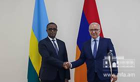 The Deputy Foreign Minister of Armenia met with the Minister of Foreign Affairs of Rwanda