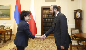 Встреча министра иностранных дел Армении Арарата Мирзояна с председателем Сейма Польши