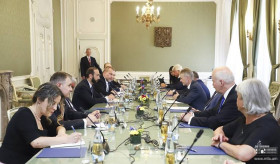 Meeting of Foreign Minister of Armenia Ararat Mirzoyan with President of the Senate of Czechia Miloš Vystrčil