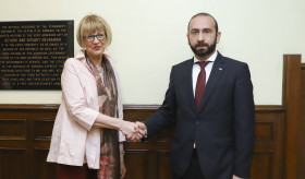 Meeting of Foreign Minister of Armenia Ararat Mirzoyan with Secretary General of the OSCE Helga Schmid