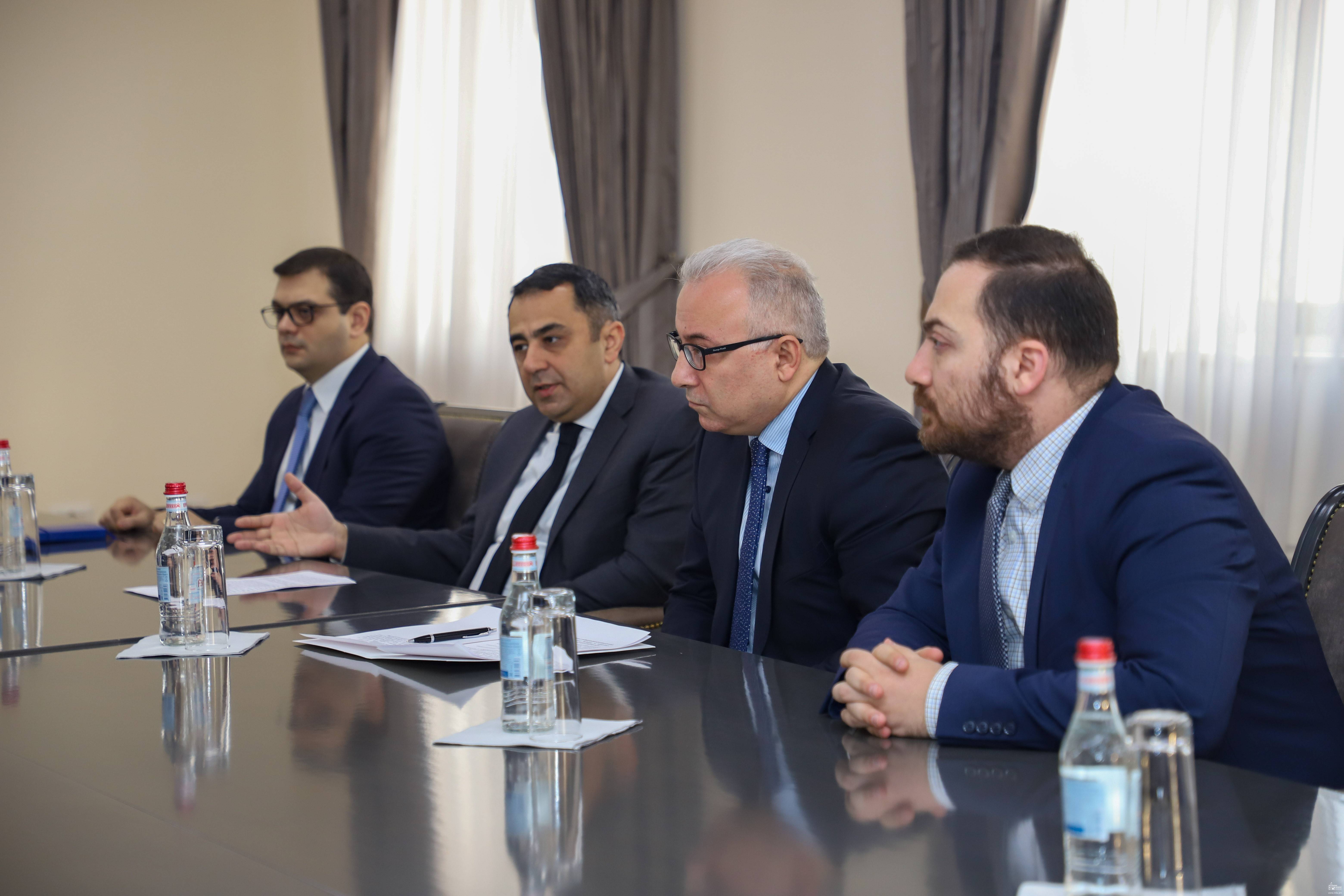 Meeting of Mnatsakan Safaryan and Vahe Gevorgyan with the delegation ...