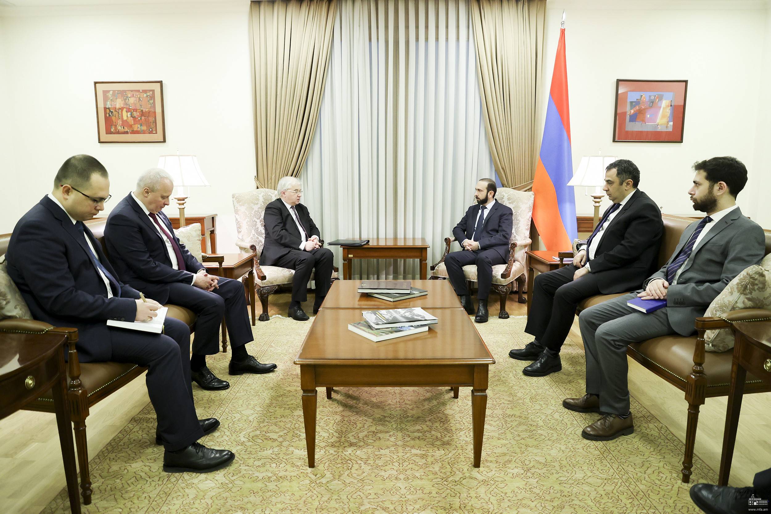 Foreign Minister Of Armenia Ararat Mirzoyan Received Igor Khovaev - Mfa.am