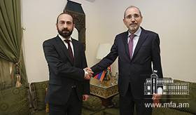 Հայաստանի ու Հորդանանի ԱԳ նախարարների հանդիպումը
