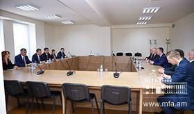 The meeting of the Deputy Minister of Foreign Affairs with the delegation led by the Chairman of the Foreign Relations Committee of the National Council of Slovakia