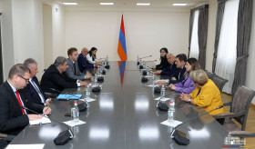 The meeting of Deputy Foreign Minister of Armenia Paruyr Hovhannisyan with the delegation of the members of the Hungary-Armenia friendship group of the Hungarian Parliament