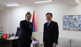 The newly appointed Ambassador of Italy handed over the copy of his credentials to the Deputy Foreign Minister of Armenia